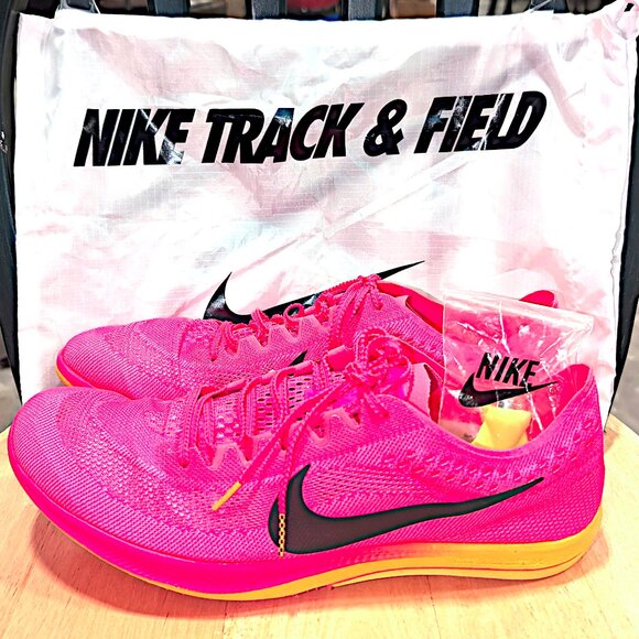 Nike ZoomX Dragonfly Hyper Pink Orange Track Shoes Mens Size 13 CV0400-600 New - Picture 4 of 6